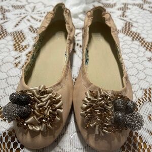 8 1/2 Beaded Ballerina Flats Excellent Condition by WANTED